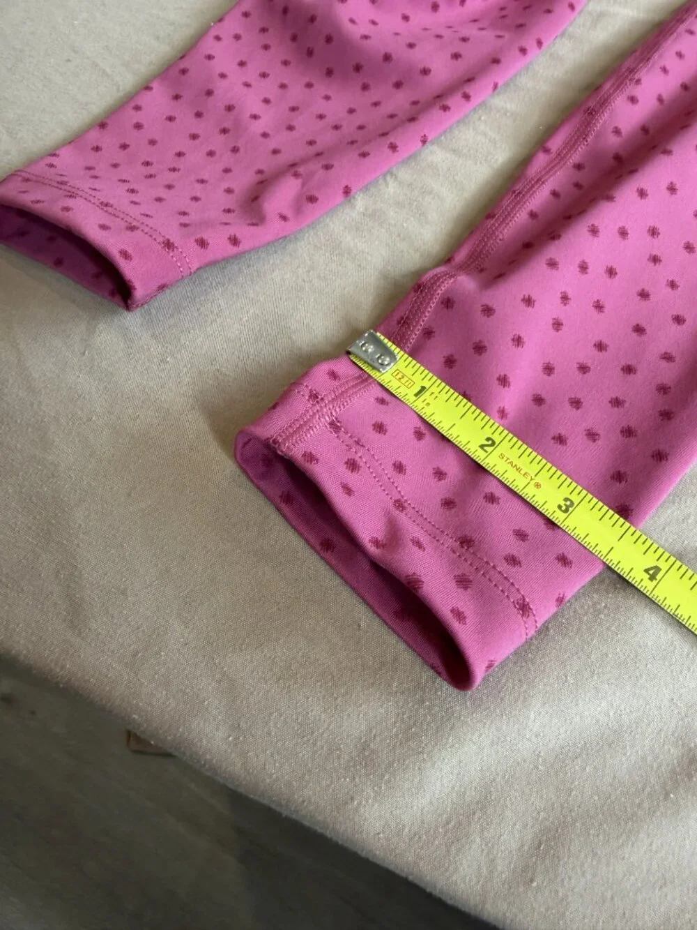 Nike Yoga Dri-FIT High Rise 7/8 Polka Dot Leggings Women's XS Pink NWT